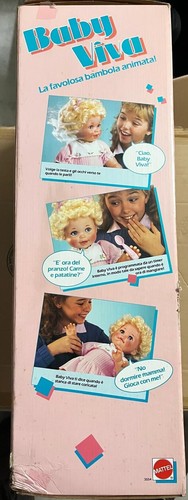 Baby Viva Mattel 3554 parla nuova fondo di magazzino super rara vintage 1984 new - Photo 3/6