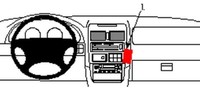 Brodit Proclip 852390 Montagekonsole FüR Mazda MPV Baujahr 1996 - 1998