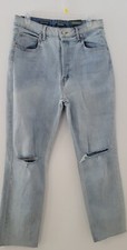 Wild Fable Women's High Rise Slim Straight Distressed Jeans Sz 14 NWT