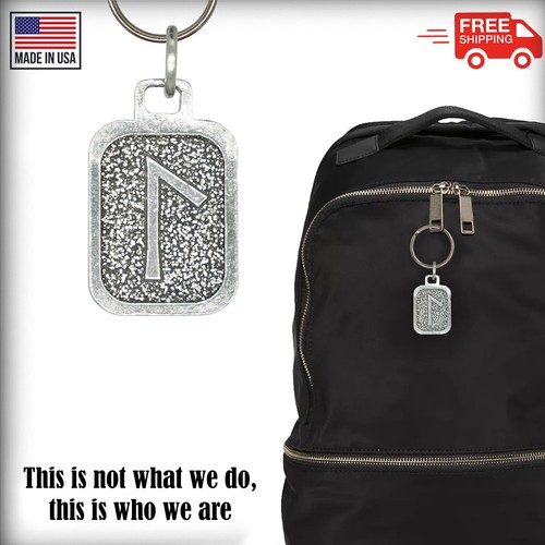 Viking Rune Keychains, Rune Key chain Pewter Nordic Key Ring Charms, Made in USA - Picture 81 of 162
