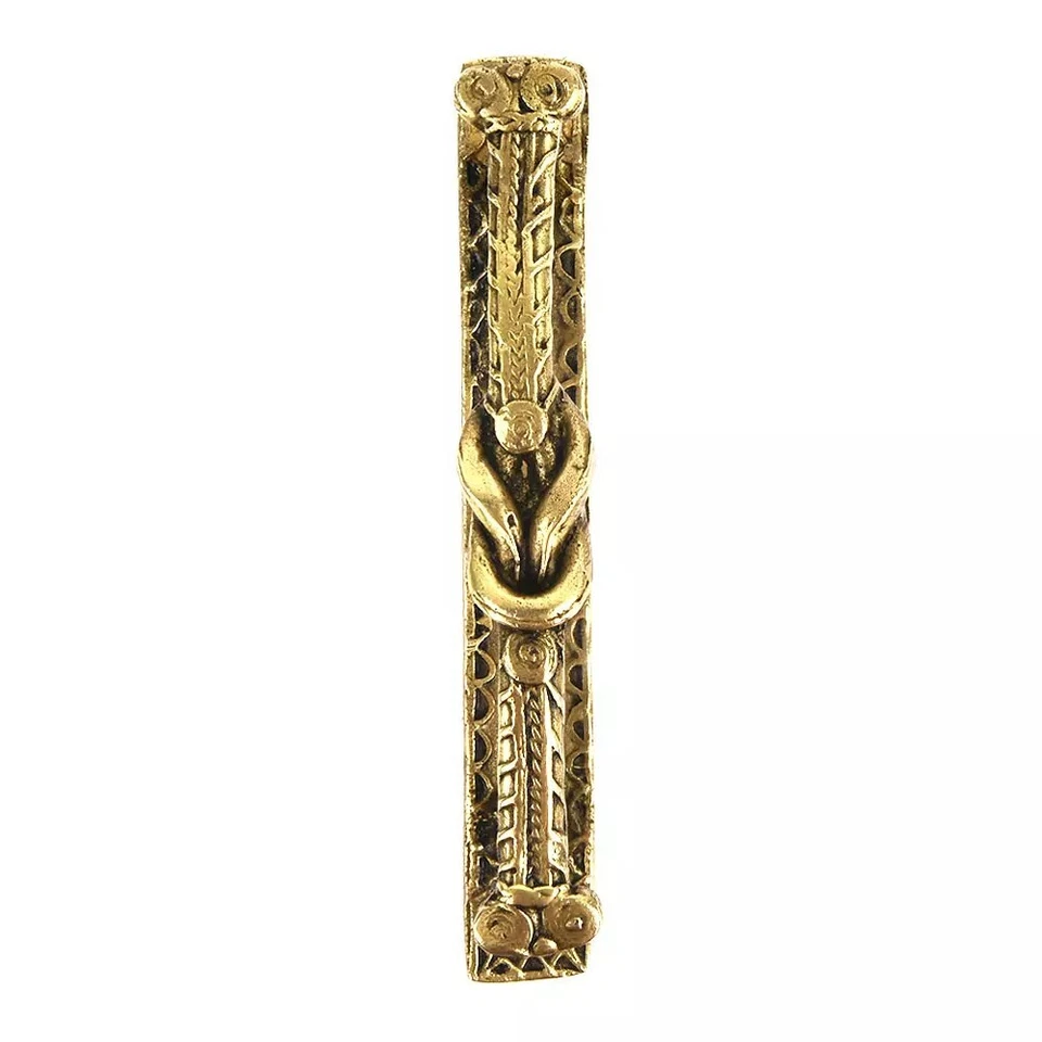 Set of 2 Antique Look Golden Classical Brass Door Pull Handle - Image 2 of 2