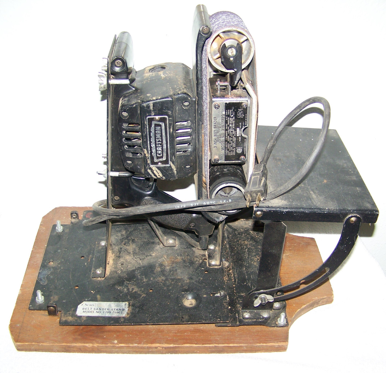 Craftsman Belt Sander 315.11720 & Craftsman Belt Sander Stand 1709.