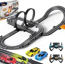 Slot Car Race Track Sets for Boys Kids,Battery or Electric Track... 