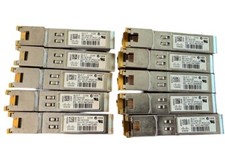 Lot of 10 Cisco 30-1410-03 GLC-T 1000Base-T SFP Transceiver Module Connector