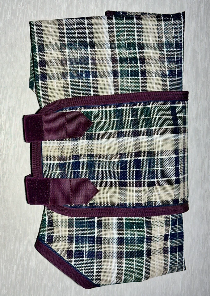 Kensington Mini Horse Protective Sheet – L –Discontinued Purple/Green Plaid 106 - Image 2 of 4