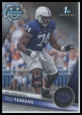 2023 Bowman University Chrome #122 Olu Fashanu Penn State Nittany Lions