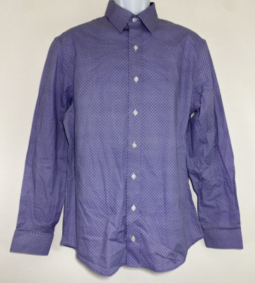 Nick Graham Everywhere Shirt Mens Medium Button Up Long Sleeve Modern Fit Purple