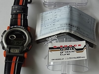 CASIO G-SHOCK DW-003HH-4T 1997 JG MIX GROOVE TUNE 20 BAR CASIO G-SHOCK DW-003HH-4T 1997 JG MIX GROOVE TUNE 20 BAR