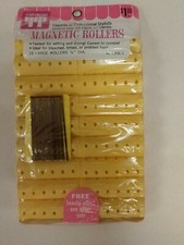 Vintage Hair Rollers Magnetic Large Rollers Pack of 18 7/8 inch NICE ITEM