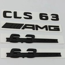 Für Mercedes CLS63 AMG 6.3AMG Flache Embleme Aufkleber Schwarz Glanz Car Auto Für Mercedes CLS63 AMG 6.3AMG Flache Embleme Aufkleber Schwarz Glanz Car Auto