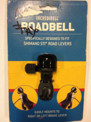 MIRRYCLE INCREDIBELL Road Bike Bicycle Bell Blk For SHIMANO STI Brake Levers NEW