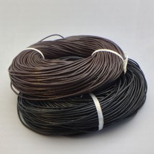 Genuine Round Leather Cord for DIY Jewelry Necklace Bracelet Making String