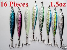 16 Pieces 1.5 oz mega live bait metal jigs saltwater fishing lures