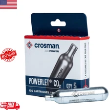 Crosman 12-Gram CO2 Powerlet Cartridges for Use with Air Rifles and Air Pistols