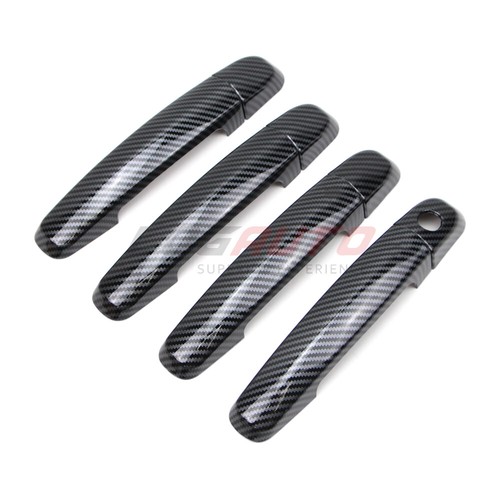 For Suzuki SX-4 06-09 Exterior Door Handle Cover Sticker Trim Carbon Fiber Look - Picture 7 of 10