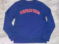 Boys Vineyard Vines Navy Blue Red Crewneck Sweatshirt Youth Small 8-10 EUC