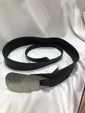 Free People -- Oyster Bay Hip Black Leather/Silver M/L 46" (FB2)