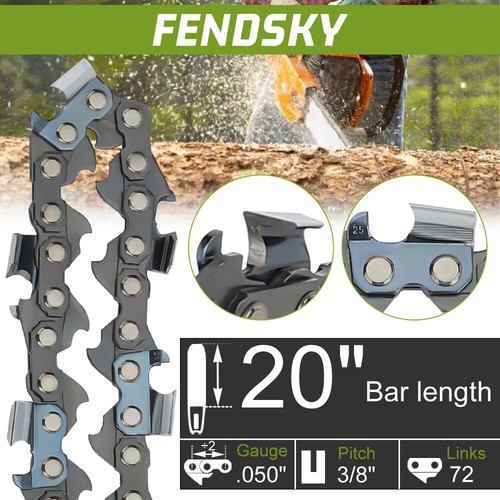 Chainsaw Chain 20 Inch Bar .050 Gauge 3/8 Pitch For 72DL Stihl