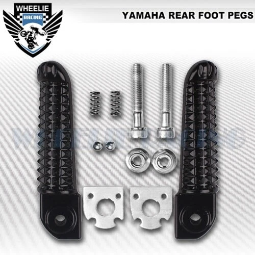 FRONT+REAR PAIR LH+RH FOOTREST FOOT PEG/PILLION STEP BAR 00-18 YZF R1 /03-20 R6 - Image 3 of 3