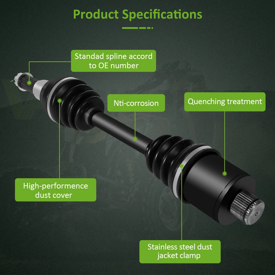 Eixo CV traseiro esquerdo direito para 1999 -2002 Polaris Sportsman 500 4x4 2000 2001 400 - Imagem 2 de 4