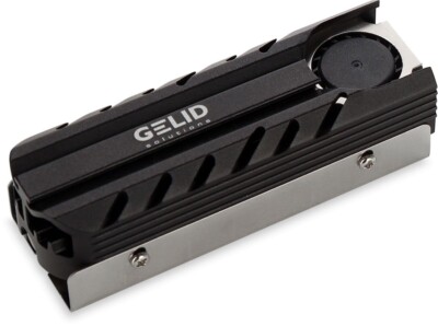 Gelid IceCap Black Pro M.2 SSD Kühler hat 20mm PWM Lüfter für alle M.2 SSD, 18.2dBA