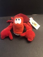 Vintage Walt Disney The Little Mermaid Sebastian Lobster Bean Bag New With Tags