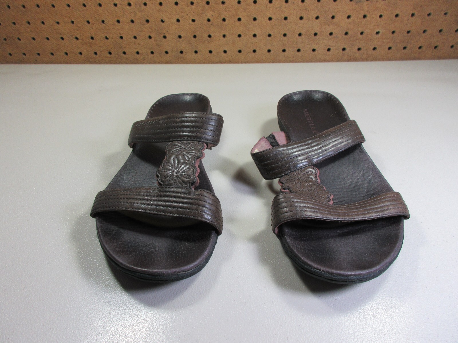 Merrell sandali donna slide marrone floreale violoncello mogano 8 M