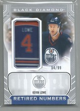 2024-25 UD Black Diamond NHL KEVIN LOWE Oilers Retired Numbers Patches 54/99