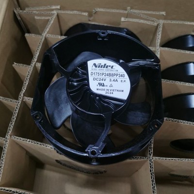 D1751P24B8PP340 DC 24V fan NIDEC axial flow heat dissipation fan#XR