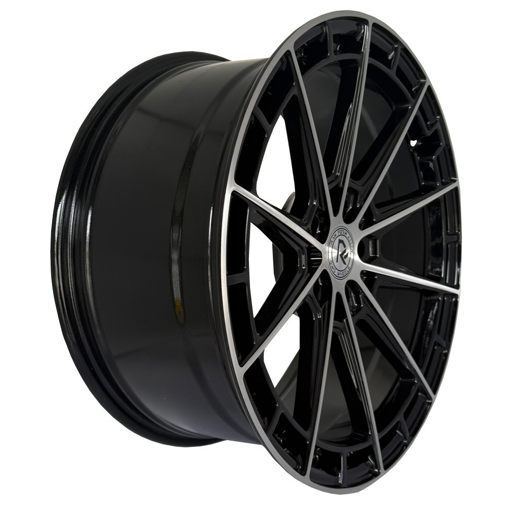 RF8 20 inch STAGGERED Black Rims fits ACURA NSX 2017-2018