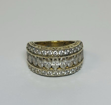Judith Ripka Sterling 925 Silver Gold Tone CZ...