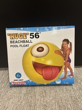 Wink Emoji Beach Ball Pool Float - Huge 56"