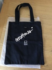 BNWT RADLEY BRITISH HEART FOUNDATION BLACK LINEN TOTE.