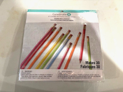 Celebrate It Pencil shaped Balloon Kit: Makes 30.