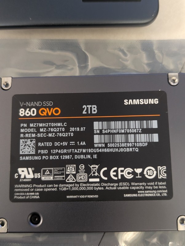 Samsung 860 QVO SATA III 2.5" Internal SSD 2TB TESTED 95%