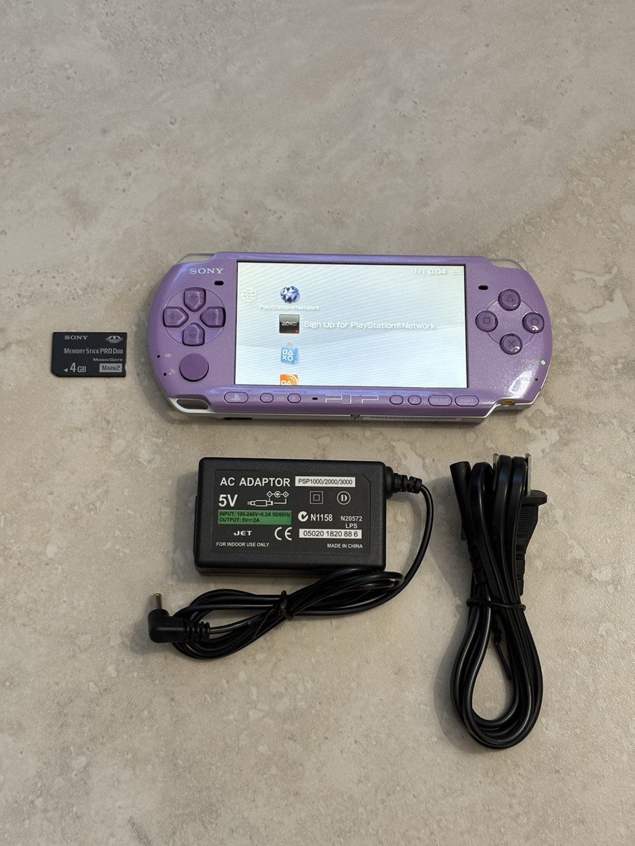 Sony PSP-3000 Hannah Montana Limited Pack - Lilac -purple USA