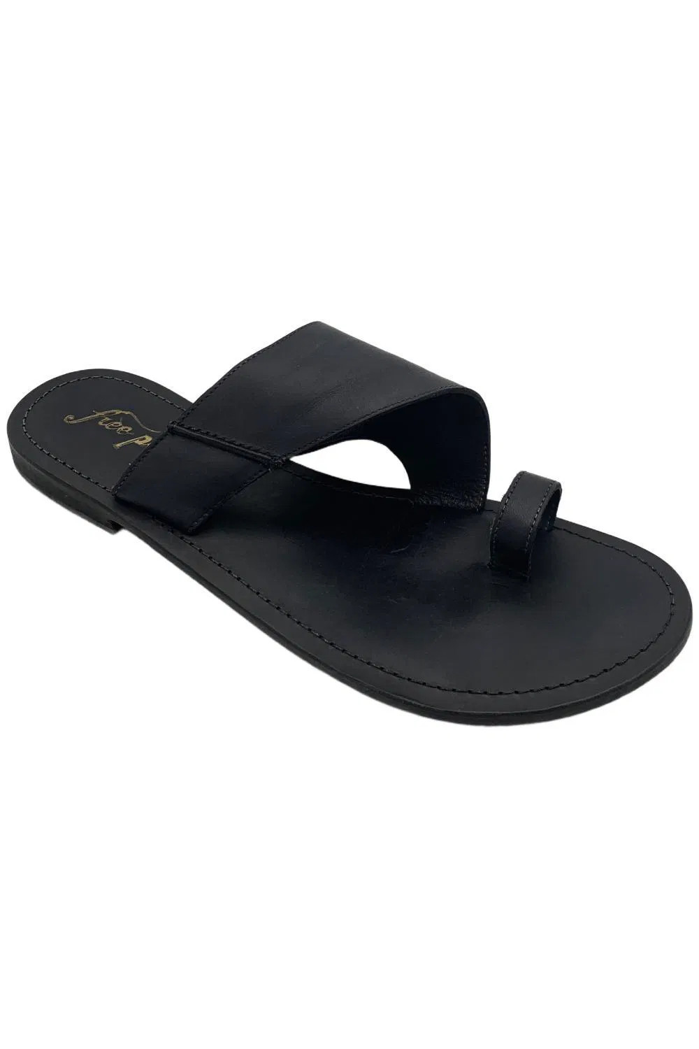 Free People Womens Sant Antoni Leather Slip-On Slide Sandal Black 7790₽