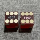Vintage STARDUST Hotel Casino Downtown Las Vegas Dice Red Translucent Craps — photo 4