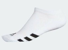  6 PAIRS Adidas Golf Men's No Show Socks White 6-PACK - CY9111 - PICK SIZE