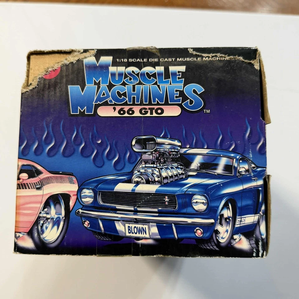 Vintage Muscle Machines Too Hot '66 GTO in ORANGE 1:18 Diecast - Image 4 of 4