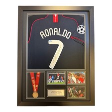 Cristiano Ronaldo signed SHIRT Medal Framed BECKETT COA JERSEY RARE BAS MAN UTD