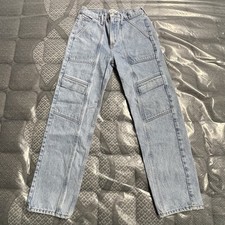 AGOLDE Cooper Cargo Denim Jeans Womens 26 Blu...