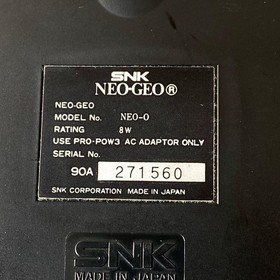 SNK NEO GEO AES Console System Boxed NEO-0 MAX 330 MEGA Tested 12.8 x 9.3 Inches