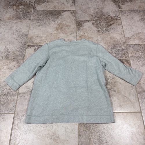 Soft Surroundings Sweatshirt Womens XL Gray French Terry Pullover Pocket - Picture 7 of 8