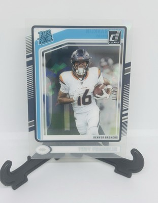 #ad #ad 2024 Panini Clearly Donruss TROY FRANKLIN # 17 ICE Rated Rookie Broncos SSP $74.50