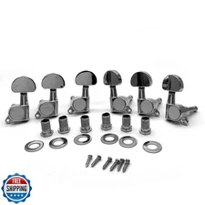 harpfeas 6 Pieces 3L3R Guitar tuner pegs,Big Semicircle Sealed guitar tuning 