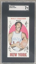 SPECTACULAR TOPPS ROOKIE 1969-70 WALT FRAZIER #98 SGC AUTHENTICATED NEAR MINT 7