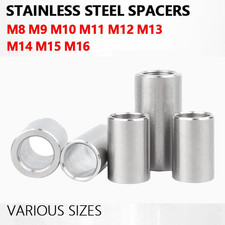 Stainless Steel Round Spacers Standoff Collar Bushes Washers M8 M10 M12 M14 M16