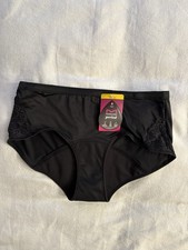 NEW Maidenform Moderate Period Hipster Panty Black Women  s Size Medium DMLBSM