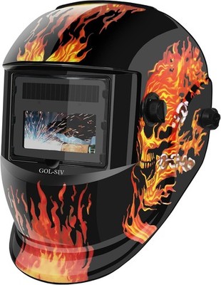 1/1/1/1 Welding Helmet Auto Darkening True Color Wide Shade DIN 9-13
